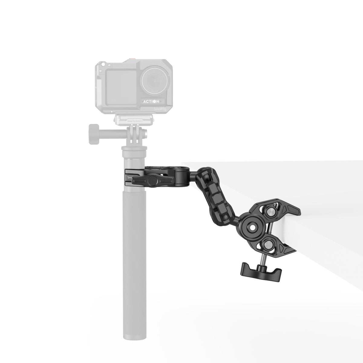 SmallRig 5453 Super Clamp Montageklemme – Aluminium, für Rohre/Stangen Ø 14–58 mm, Flächen ≤58 mm – Schwarz