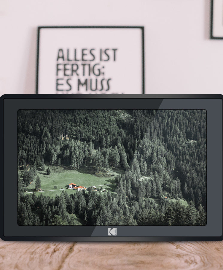 Kodak Digitaler Bilderrahmen RCF-106H 10" – 1280 × 800, IPS, Touch, WLAN, 16 GB, SD, SDHC, Weiss