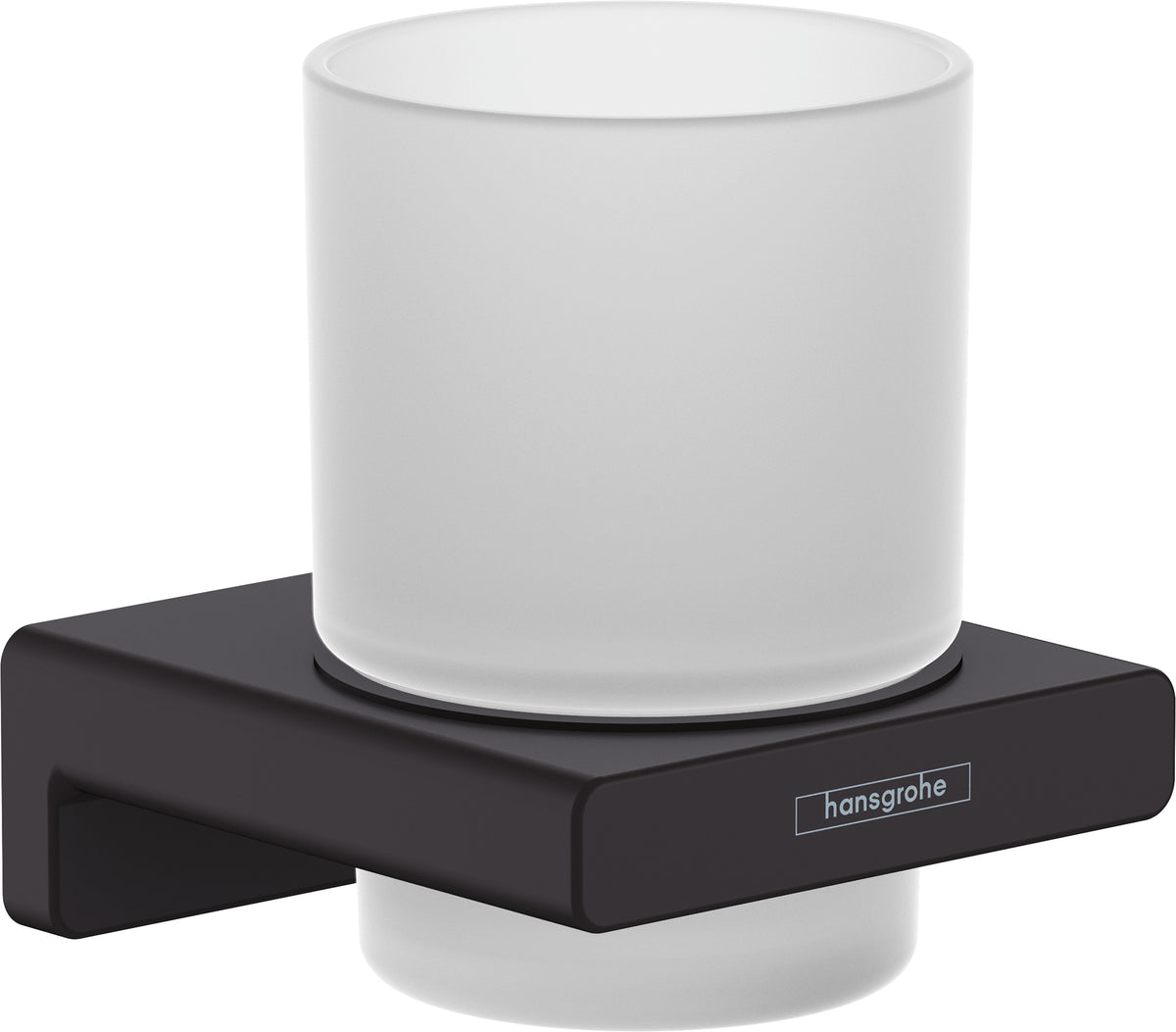 Hansgrohe AddStoris Q Zahnputzbecher – Ø6,8×9,4 cm, Metall, Schwarz