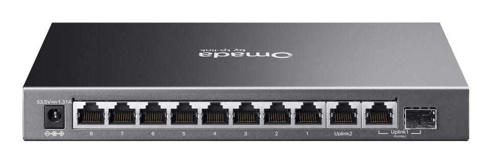 TP-Link ES210GP – Managed Switch – 10×GbE, 1×SFP, L2, PoE+ 63 W