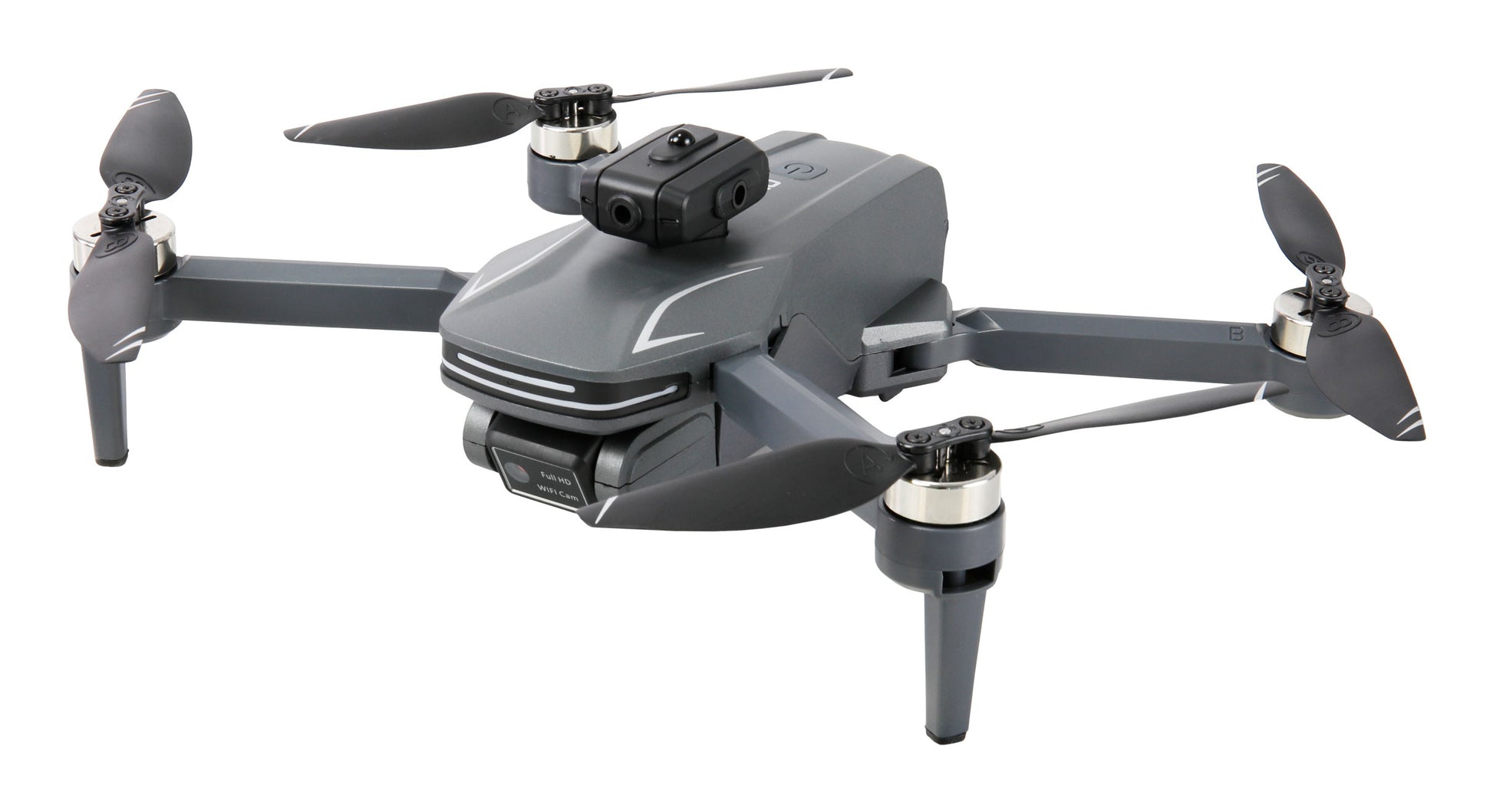 Amewi AMXFlight X4KPro Quadrocopter – 4K, 30 min Flugzeit, 1500 mAh LiPo, inkl. 2 Akkus, grau