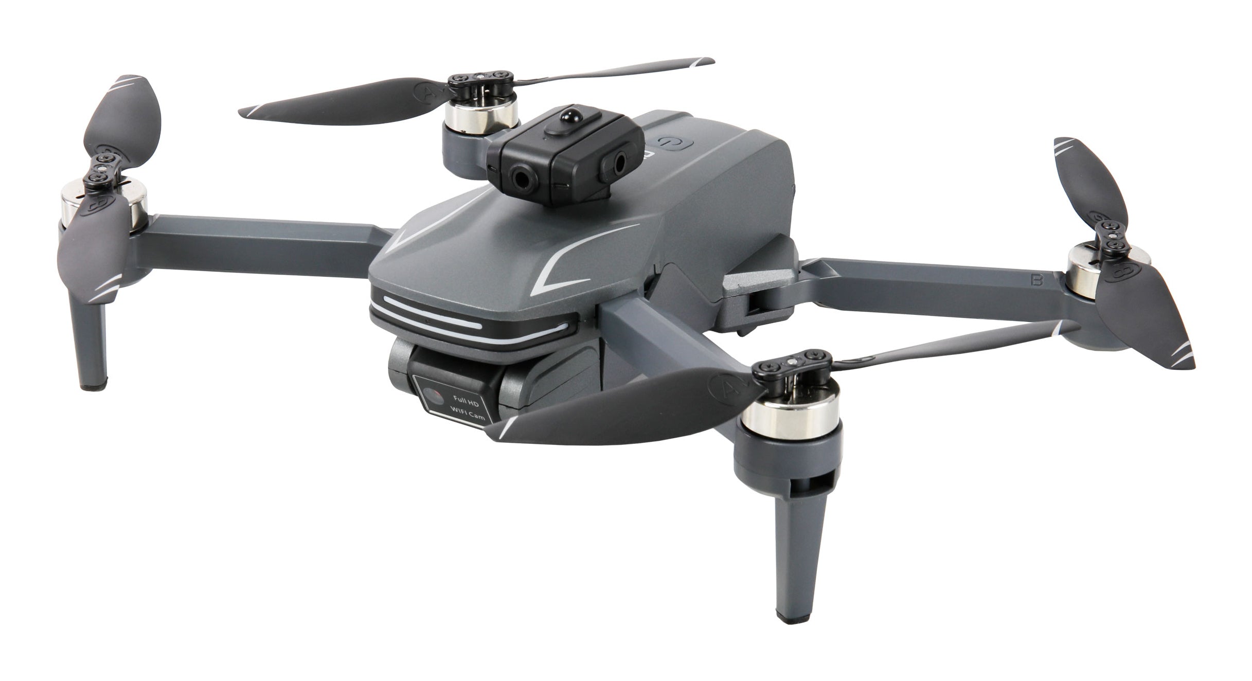 Amewi AMXFlight X4KPro Quadrocopter – 4K, 30 min Flugzeit, 1500 mAh LiPo, inkl. 2 Akkus, grau