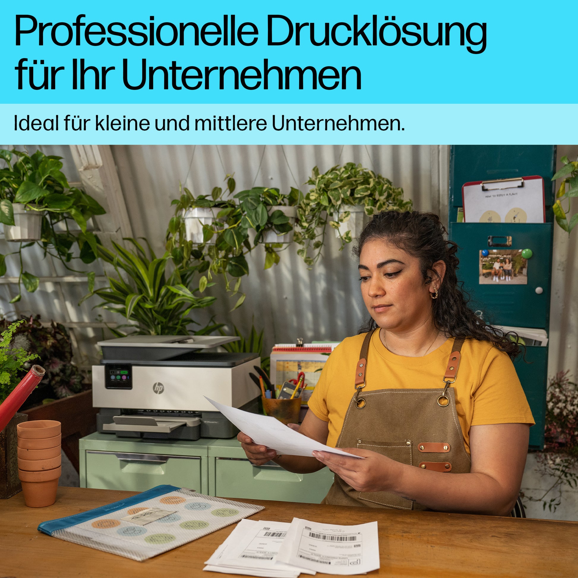 HP Officejet Pro 9125E – Farbtintenstrahl-Multifunktionsdrucker, A4, 4-in-1, Duplex, ADF, WLAN/LAN, AirPrint
