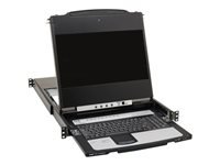 Tripp Lite B030-DP08-17D – 17" Rack-LCD-Konsole – 1920 × 1080, 8-Port KVM, USB 2.0-Hub – 1U