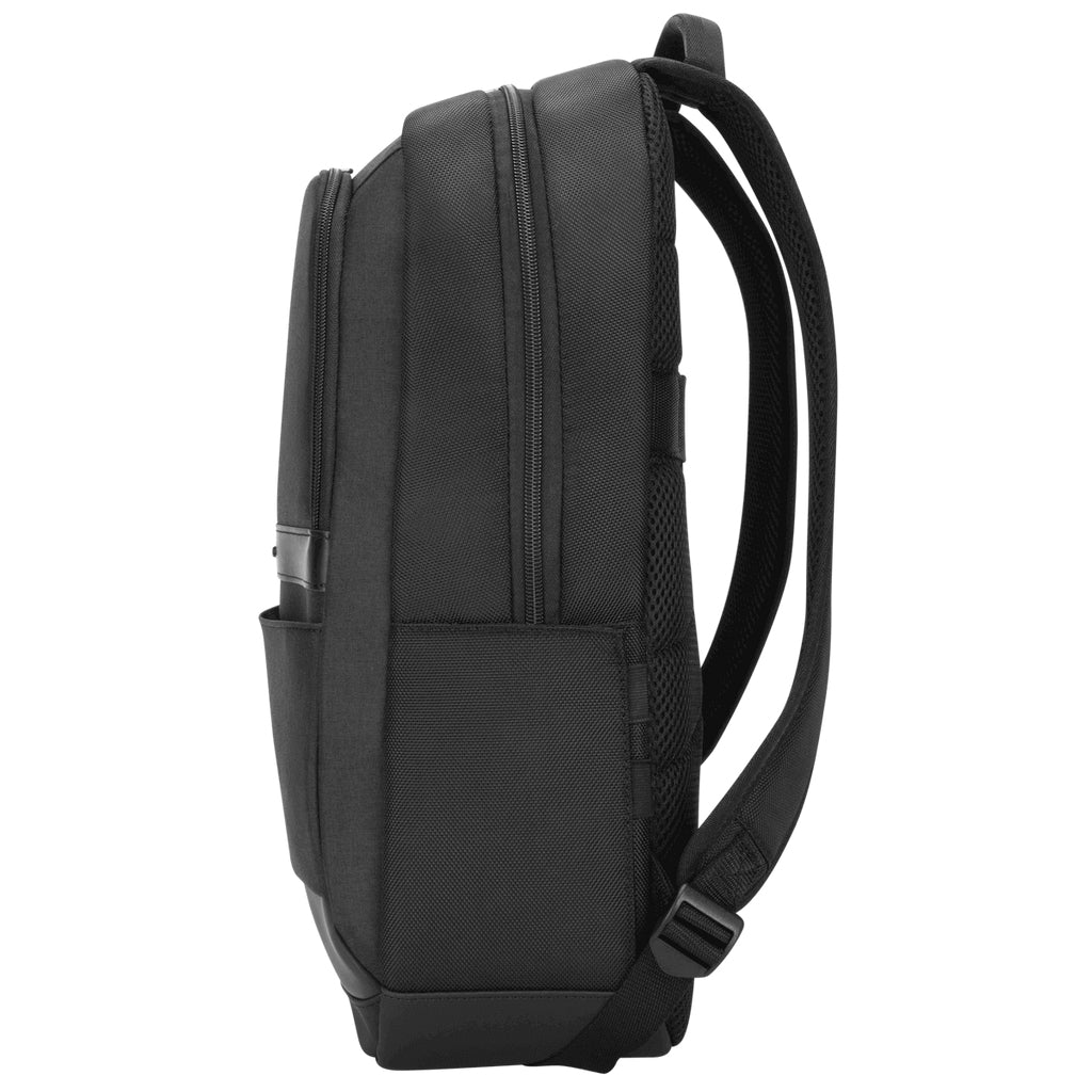 Targus CitySmart Essential Notebook-Rucksack bis 16" – Trolley-Haltegurt, Flaschenhalter – Schwarz/Grau