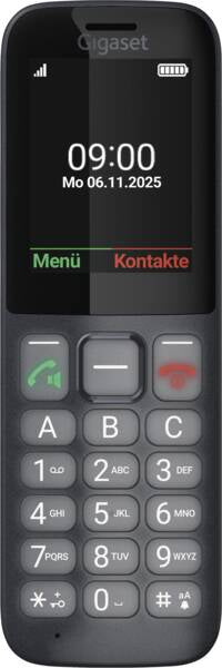 Gigaset Comfort 600 SIM – 2,4" – Schwarz