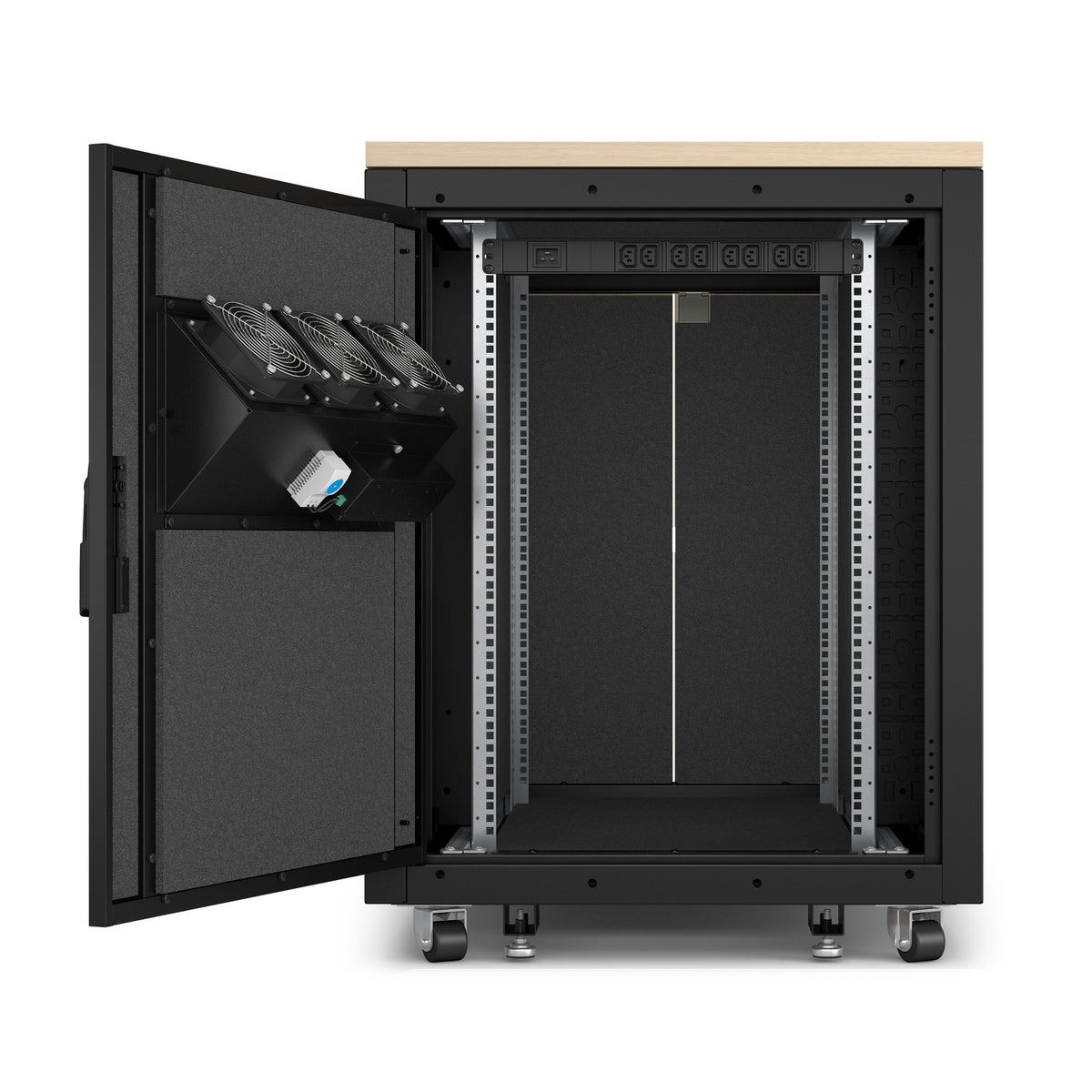 APC NetShelter Soundproof – 19" Netzwerkschrank 17U, abschliessbar, 750 × 1130,4 × 1005 mm, schwarz