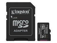 Kingston Technology Kingston Canvas Select Plus Gen3 microSDXC-Karte – 128 GB, 150 MB/s, A1, mit Adapter