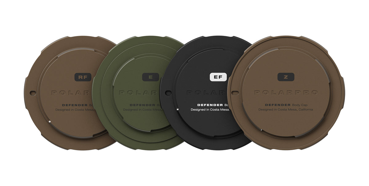 PolarPro Defender Gehäusekappe – für Canon EF – Schwarz