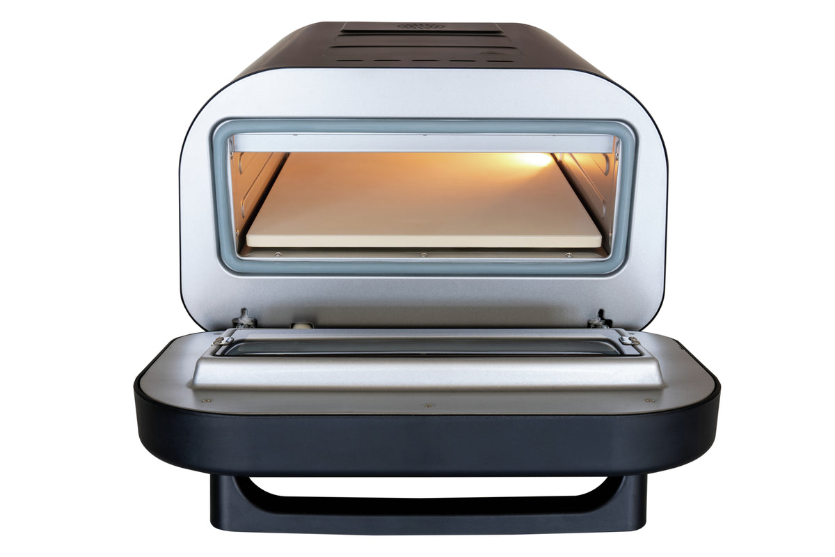 Unold Pizzaofen Don Luigi 68815 – 1 Pizza, Ø 30 cm, 1700 W – schwarz/edelstahl