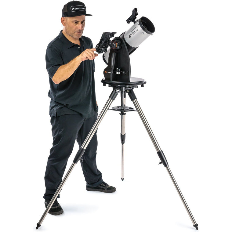 Celestron SSE 114mm Tabletop Dobson – Spiegelteleskop, 114 mm Öffnung, 450 mm Brennweite, f/4, Schwarz/Silber