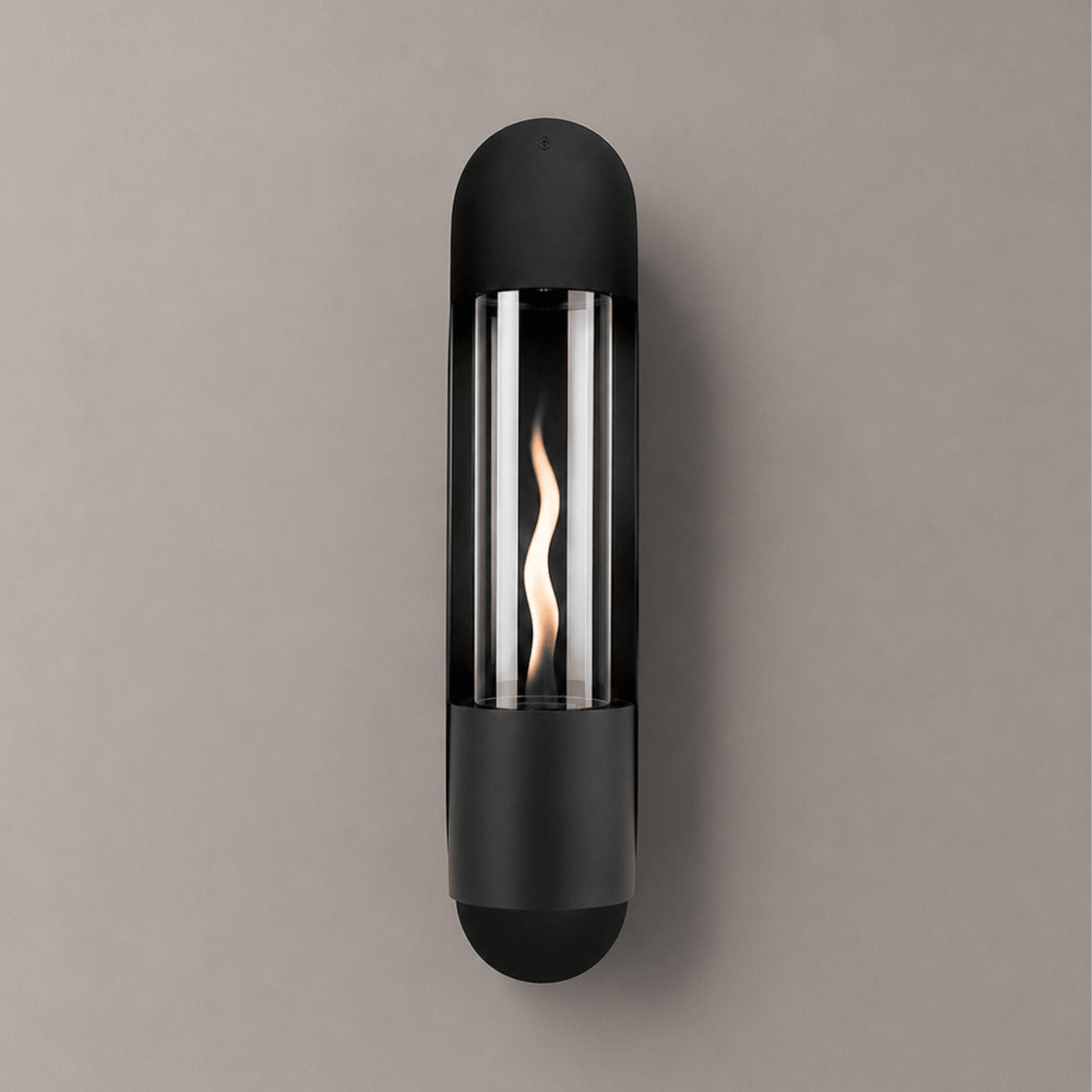 Tenderflame Wandkamin – 3-Docht, 1500 W, abgaslos – Glas & Stahl, schwarz