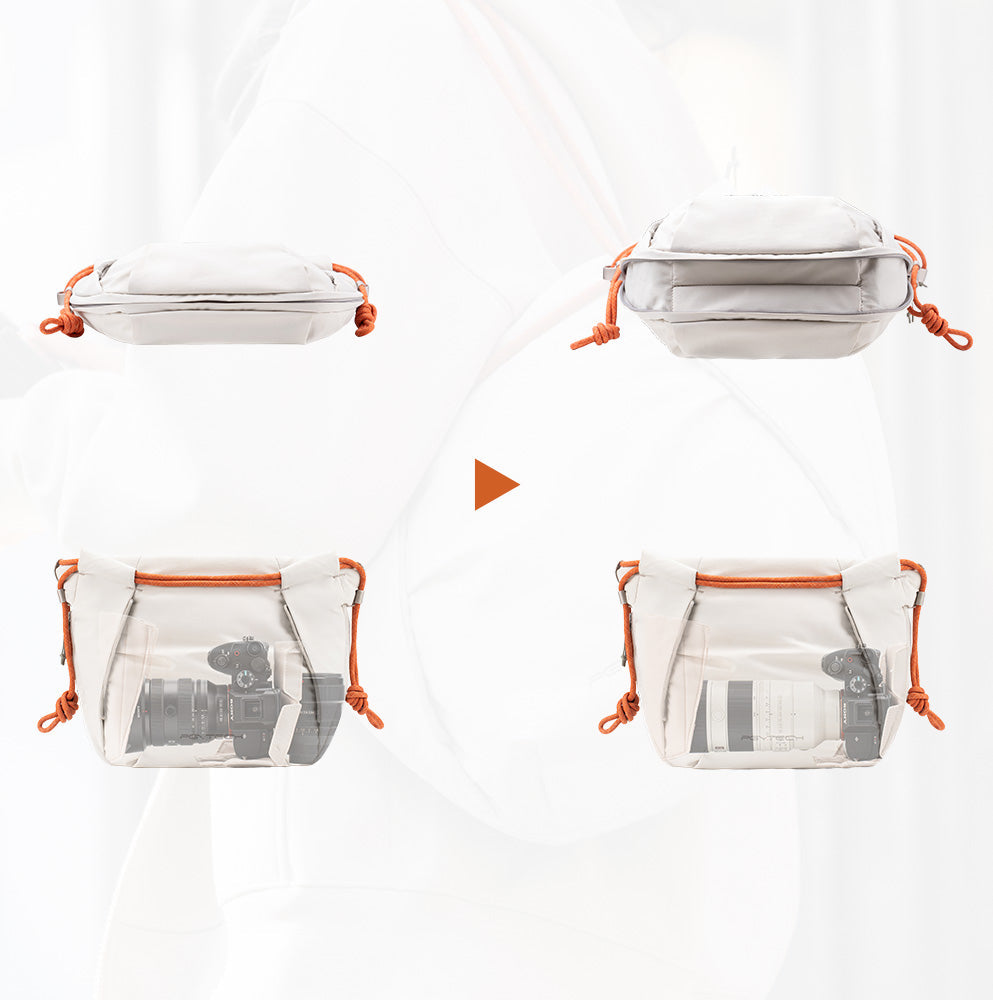 PGYTECH OneGo Rope Strap Bag Kameratasche – Innenmaße 300 × 230 × 90 mm – für Kamera + 70–200 mm, DJI Mini – L