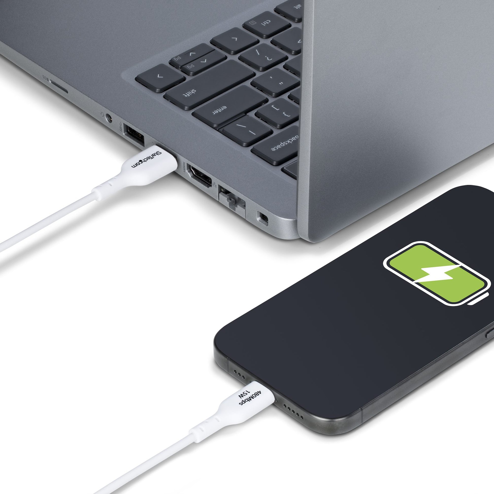 StarTech.com USB-Kabel, USB-A zu USB-C, 2 m, USB 2.0, Lade-/Datenkabel