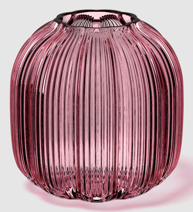 Villeroy & Boch Vase – Ø 11 × 11 cm – Glas, lila