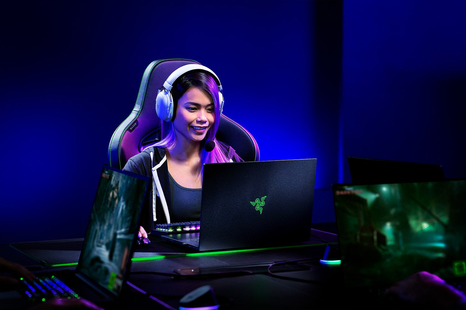 Razer BlackShark V2 Pro Gaming-Headset – Over-Ear, Stereo, BT, Weiss, BT 5.2
