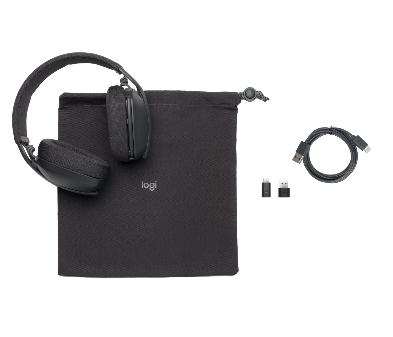 Logitech Zone Vibe Wireless UC – Duo Headset – Bluetooth – Graphit