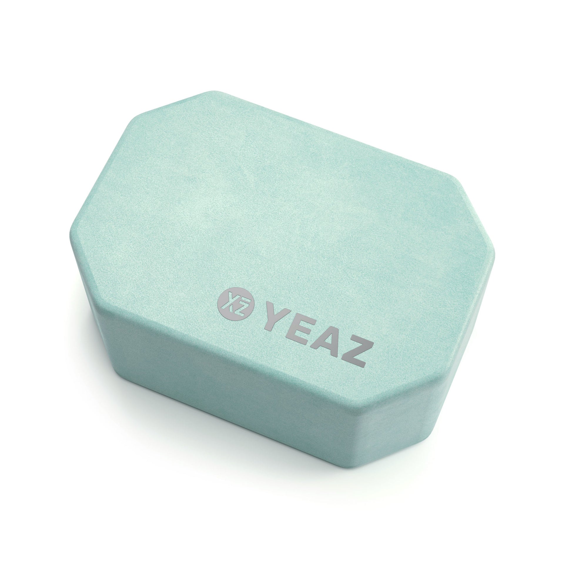 YEAZ Yoga Block – 22,5 × 15 × 10 cm – türkis – Ethylen-Vinylacetat (EVA)