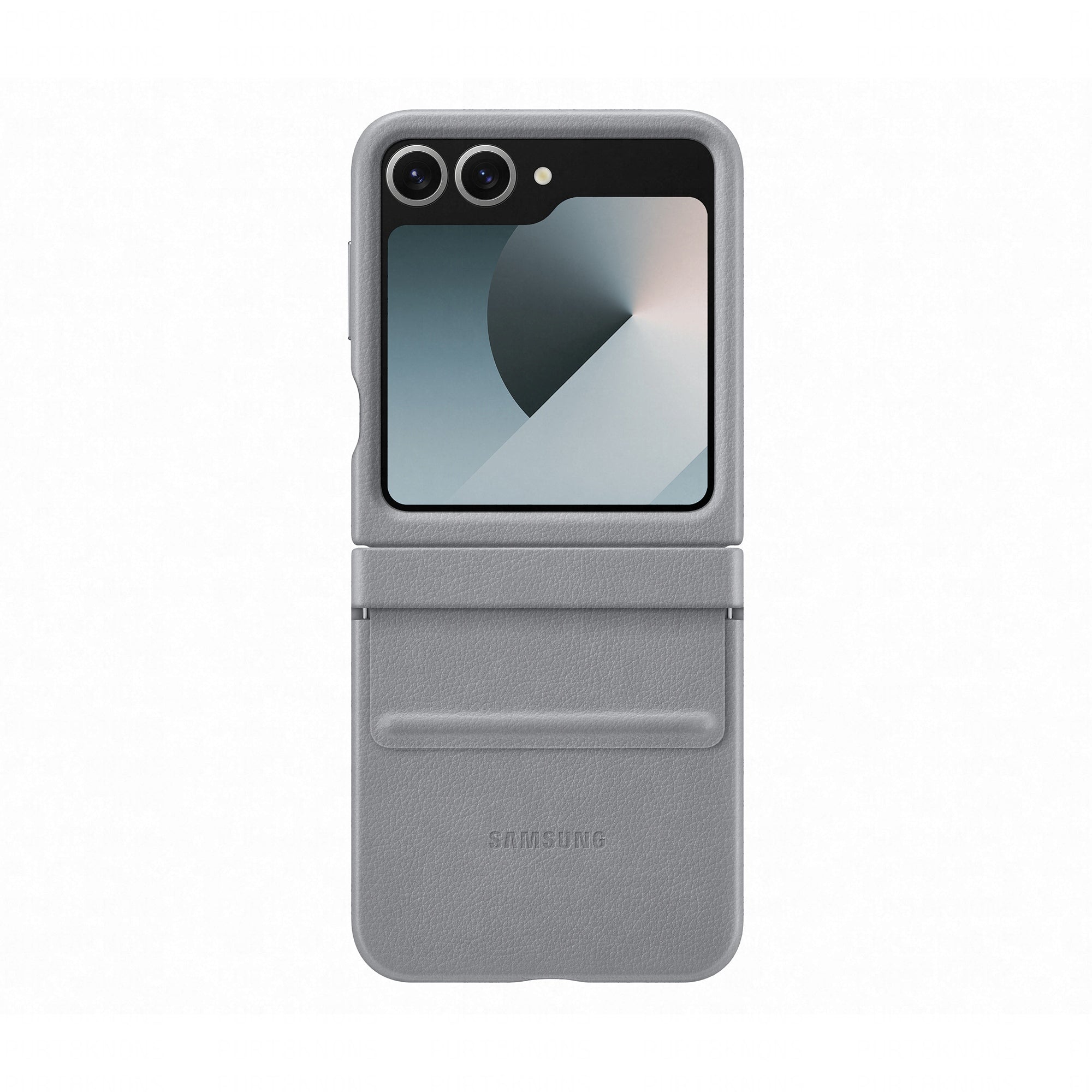 Samsung Backcover – für Samsung Galaxy Z Flip6 – grau – Leder
