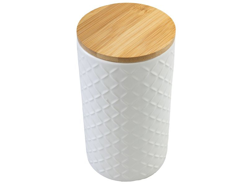 COCON Vorratsdose Ø 10 × 18,3 cm, Keramik, weiss