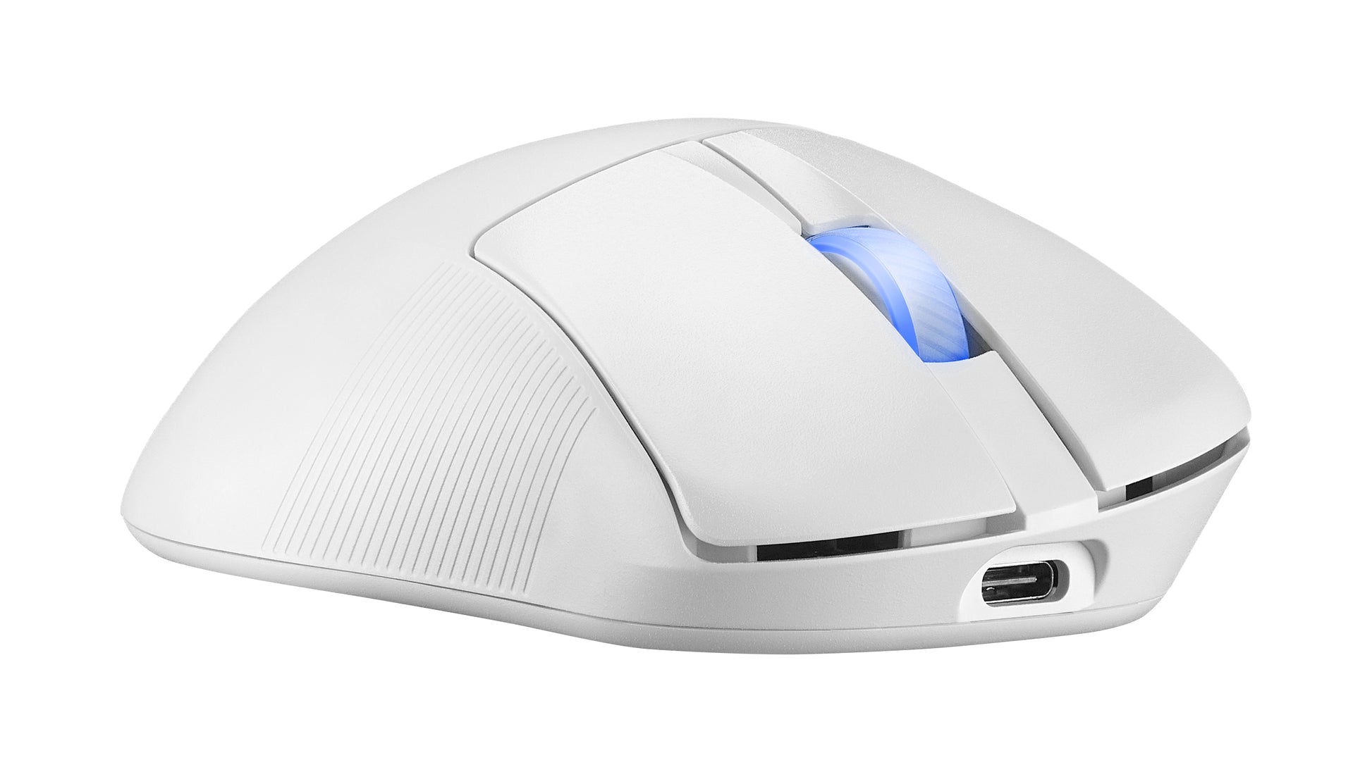 ASUS ROG Keris II WL Ace WHT Gaming-Maus – kabellos, Bluetooth + 2,4 GHz, USB-A, 42'000 dpi, 4 Tasten, für Rec