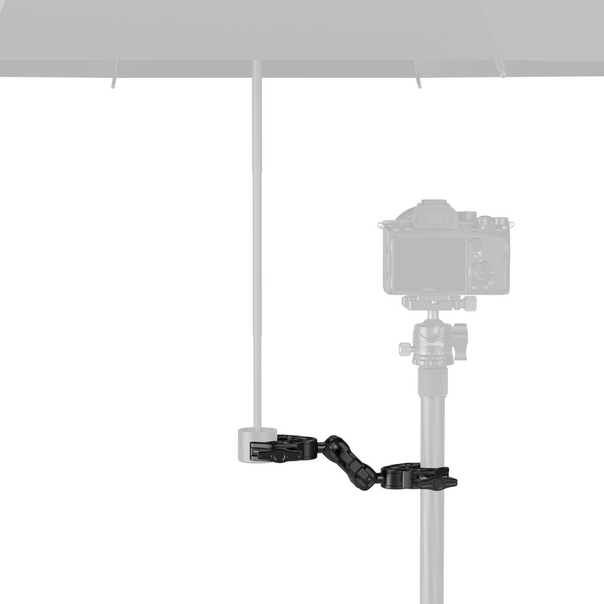 SmallRig 5453 Super Clamp Montageklemme – Aluminium, für Rohre/Stangen Ø 14–58 mm, Flächen ≤58 mm – Schwarz