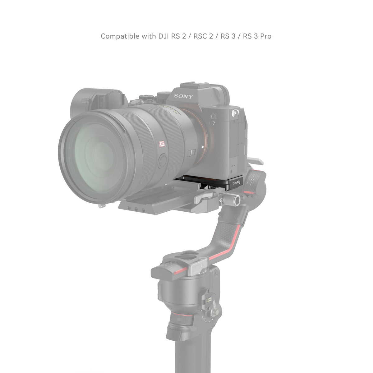 SmallRig 3666B Montageplatte – 1/4"-Gewinde, Schnellfreigabe – für Sony Alpha 7R V, Alpha 7 IV – Schwarz