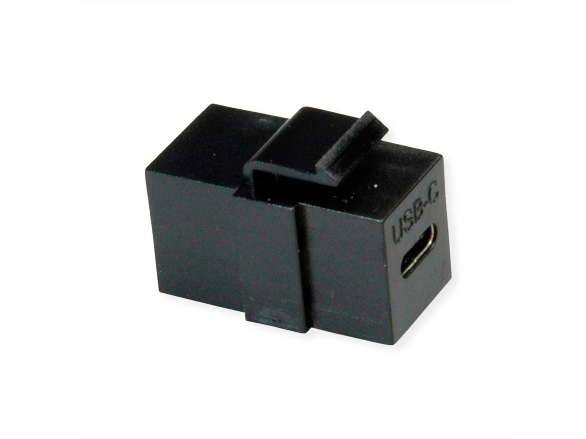 VALUE USB-Adapter USB-C auf USB-C (Buchse auf Buchse) – USB 3.2 Gen 2 (10 Gbit/s) – Schwarz
