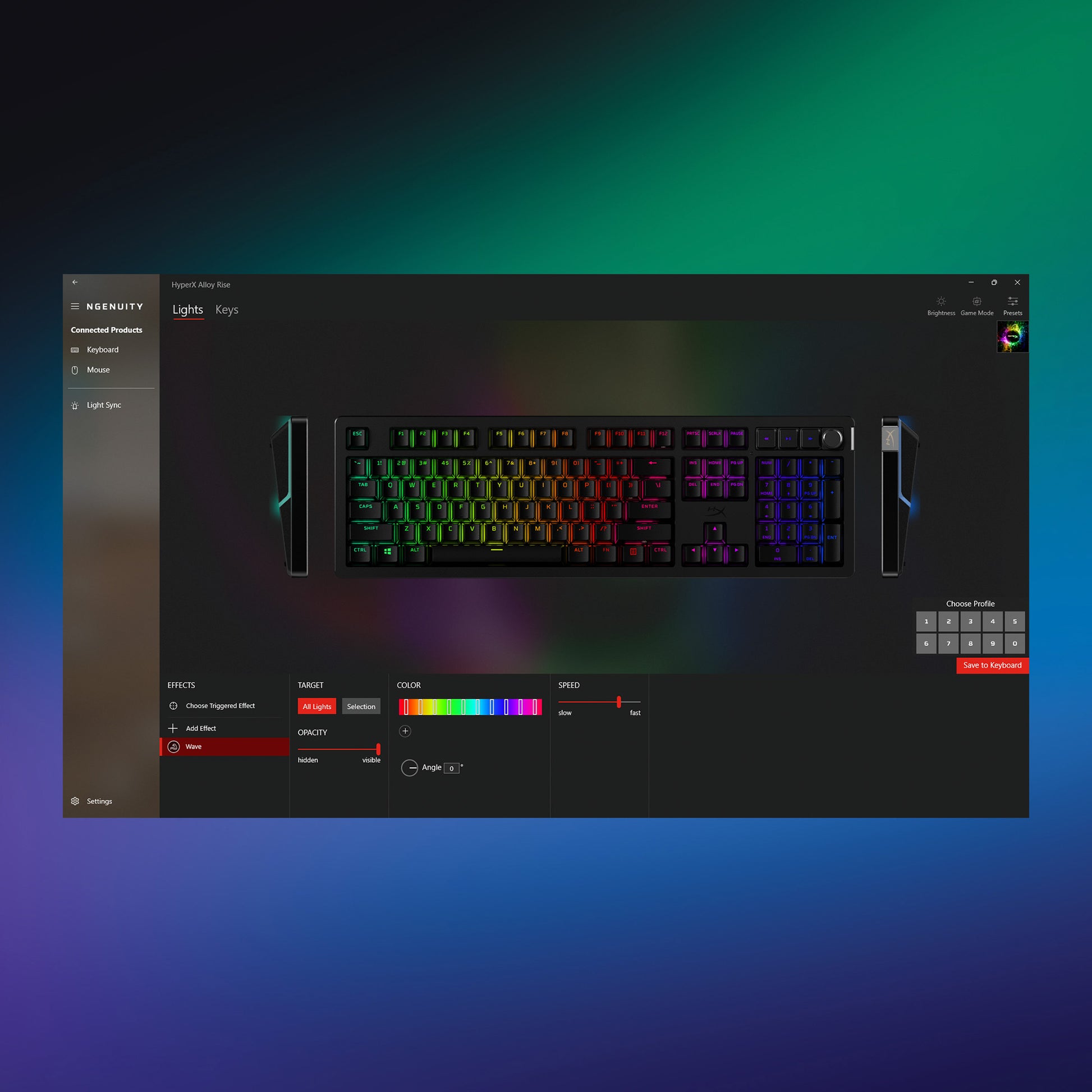 HyperX Alloy Rise – Gaming-Tastatur – mechanisch, USB, RGB – für PC, PlayStation & Xbox