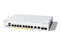 Cisco Catalyst 1300 – Managed Switch – 8×GbE, 2×SFP, L2, PoE+ 60 W, 19" Rack
