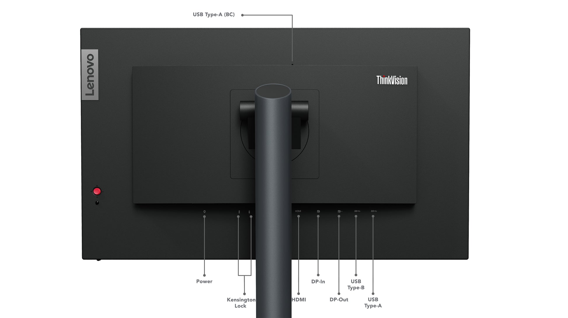 Lenovo ThinkVision P24q-30 – 23,8", 2560 × 1440 (WQHD), IPS, LAN, HDR10