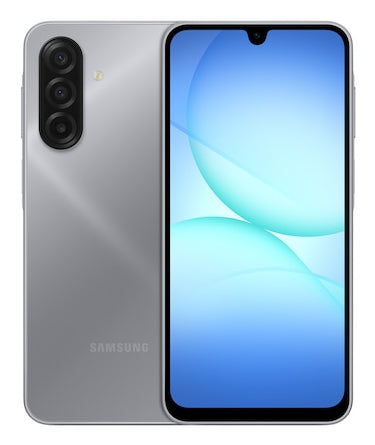 Samsung Galaxy A17 – grau, 6,7", 1080 × 2340, Android, 128 GB, 4 GB, Hybrid Dual-SIM, 4G, NFC, IP54