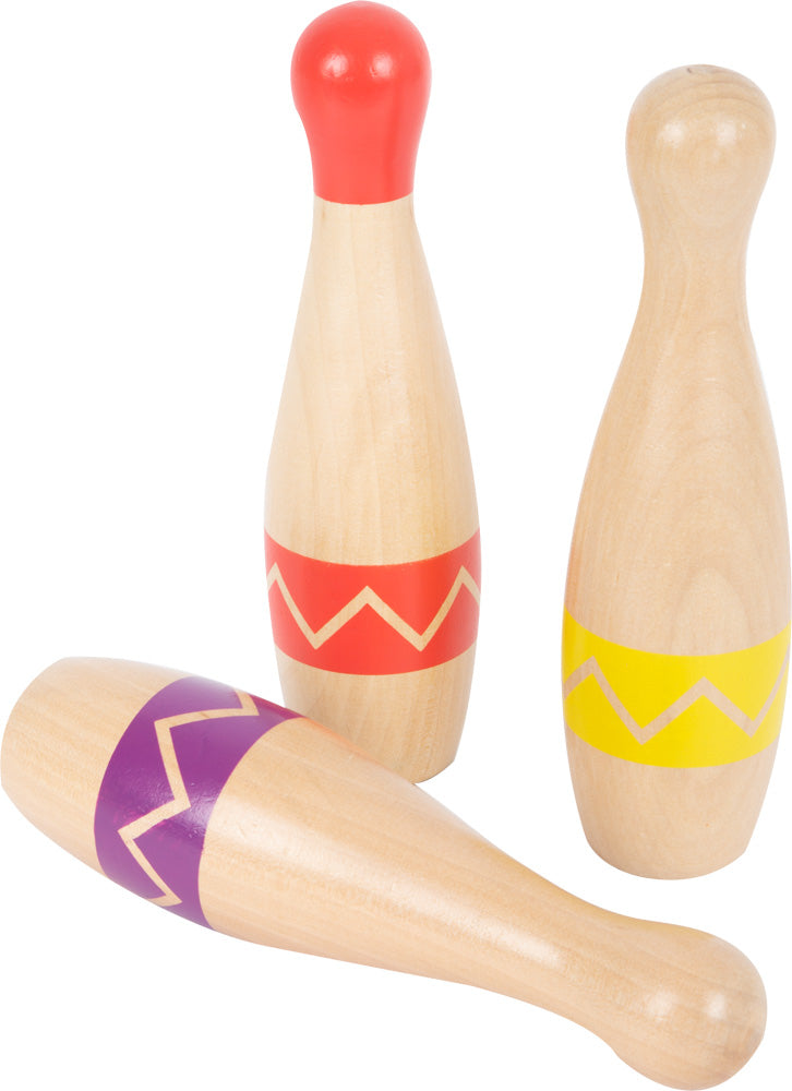 Small foot Kegelspiel – 11-teilig – ab 3 Jahren – Holz, mehrfarbig