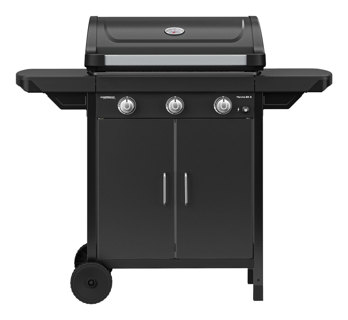 Campingaz Plancha Compact EX3 – 3 Brenner, 62 × 34 cm Kochfläche, 7500 W – schwarz