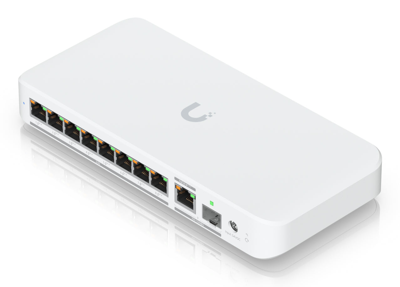 Ubiquiti UniFi – Managed Switch – 8×2.5G, 1×SFP+, L2, PoE++ 196 W