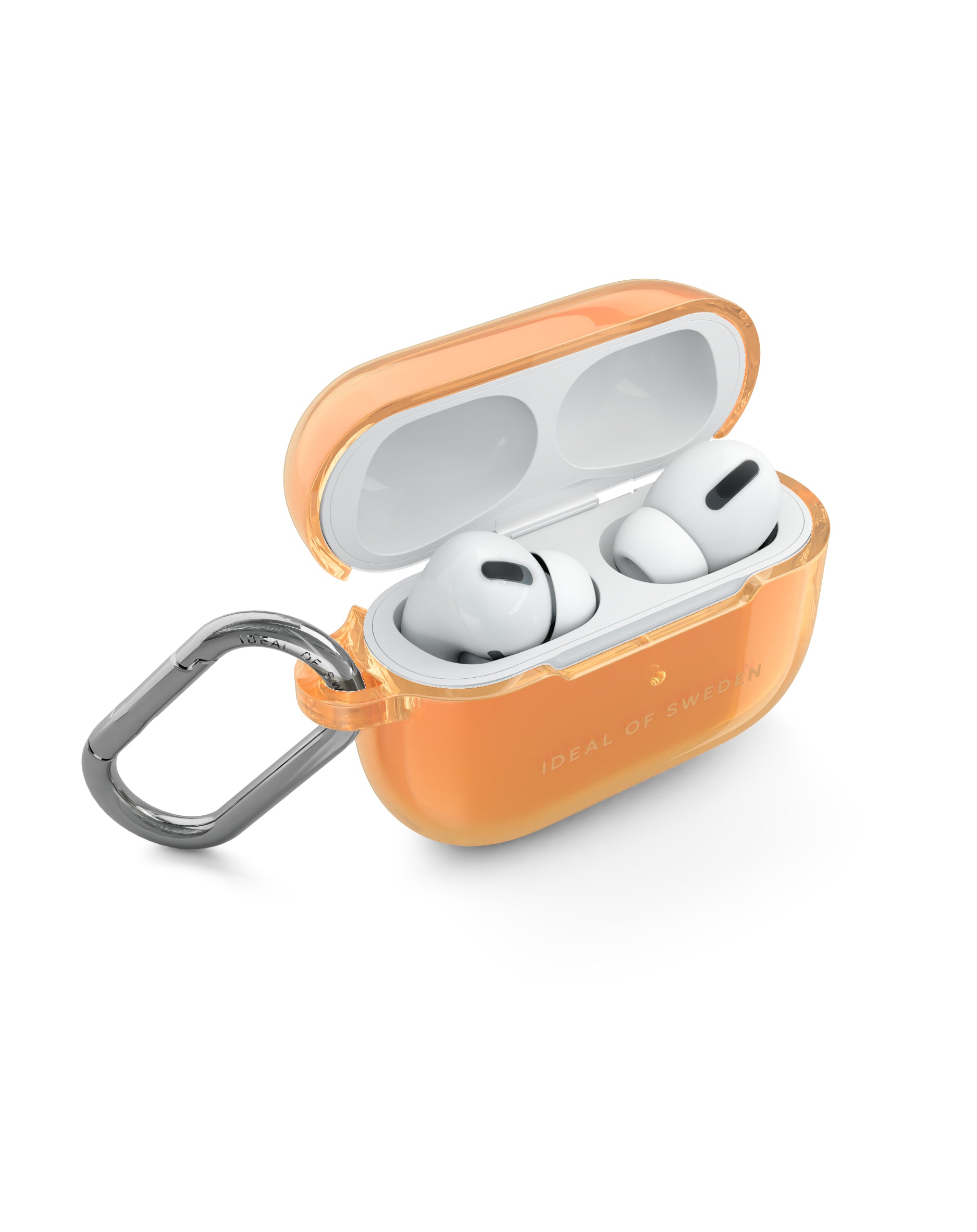 iDeal of Sweden Orange Spritz Clear – Schutzhülle für AirPods Pro (1. / 2. Gen.), Orange