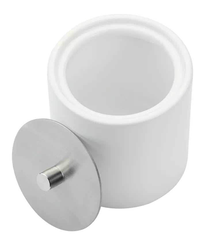 Diaqua Aufbewahrungsbox Zylo – Keramik/Metall, Ø10,7×12 cm, Weiss