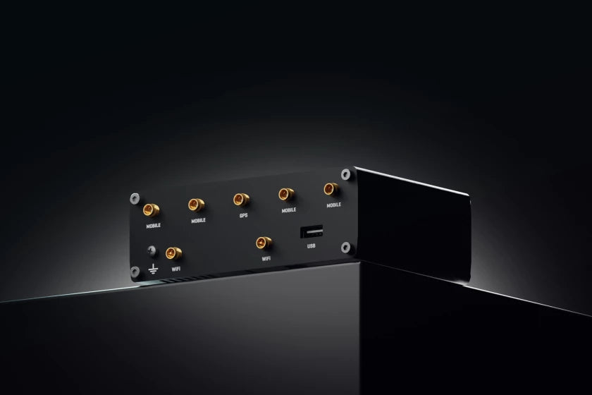 Teltonika Networks RUTM50 – 5G Router, Wi‑Fi 5, Dual‑Band (2,4/5 GHz), 867 Mbit/s, 5× GbE, Dual‑SIM, Schwarz