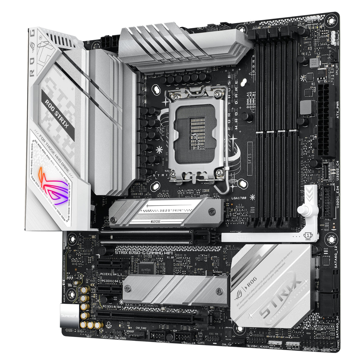 ASUS ROG STRIX B760-G GAMING WIFI – Mainboard – LGA 1700, Intel B760, mATX, für Intel Core i3/i5/i7 und andere
