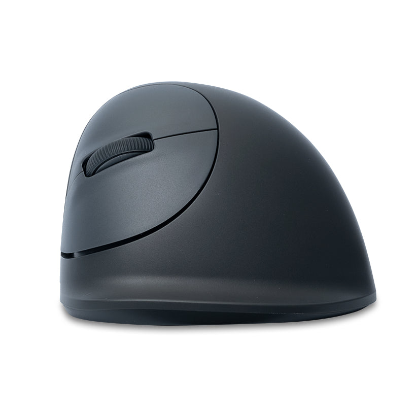 R-Go Tools HE Basic M – Vertikale Maus – Kabellos (Bluetooth), Linkshändig, Grau
