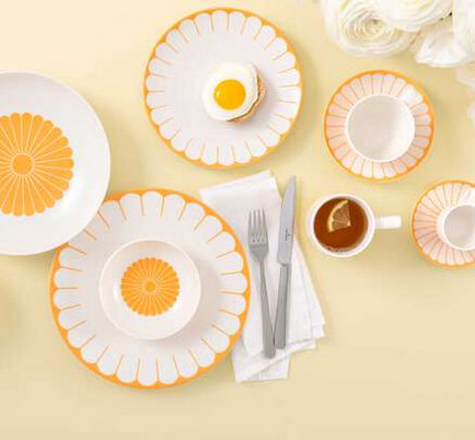 Villeroy & Boch Fleur Soleil Espressountertasse – Porzellan, Gelb