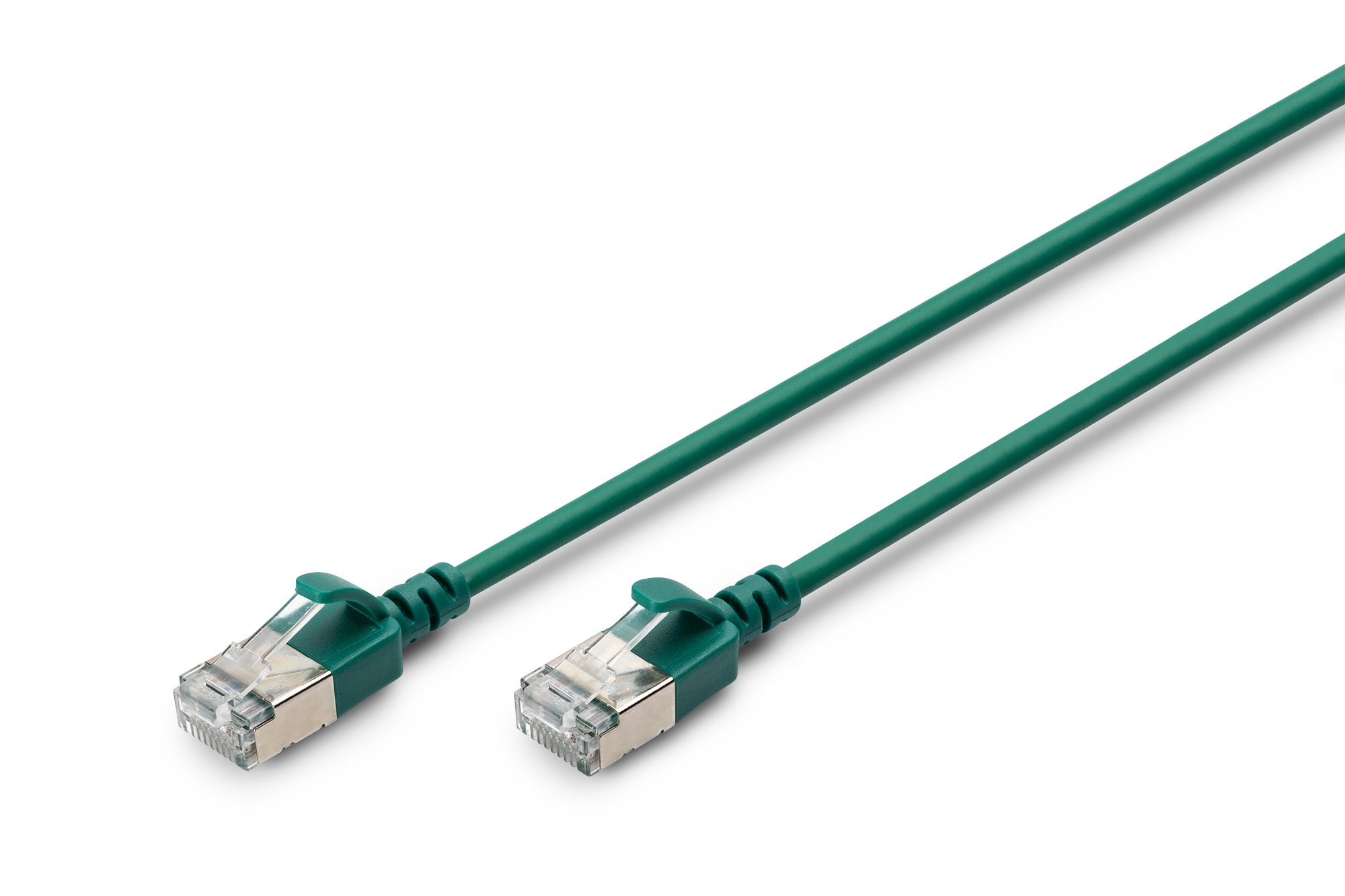 Digitus Patchkabel – Grün, geschirmt, LSZH, flach