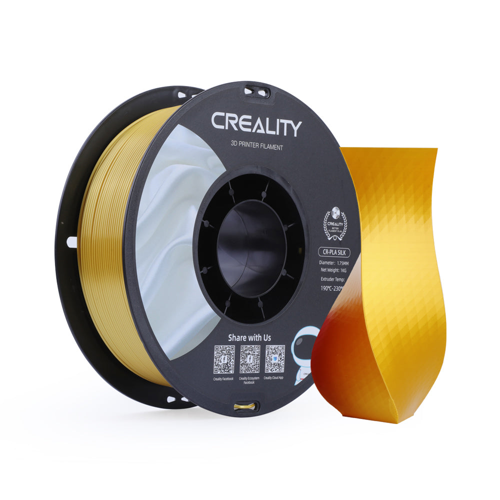 Creality 3D-Drucker-Filament Silk PLA 1,75 mm Blau/Gold, 1 kg – für Creality 3D