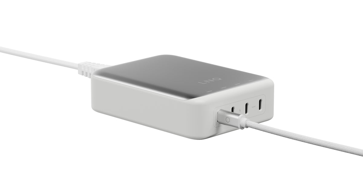 LINQ USB-Desktop-Ladegerät 240 W – USB-C×4, PD 3.1, GaN – für USB-C/USB-A Geräte