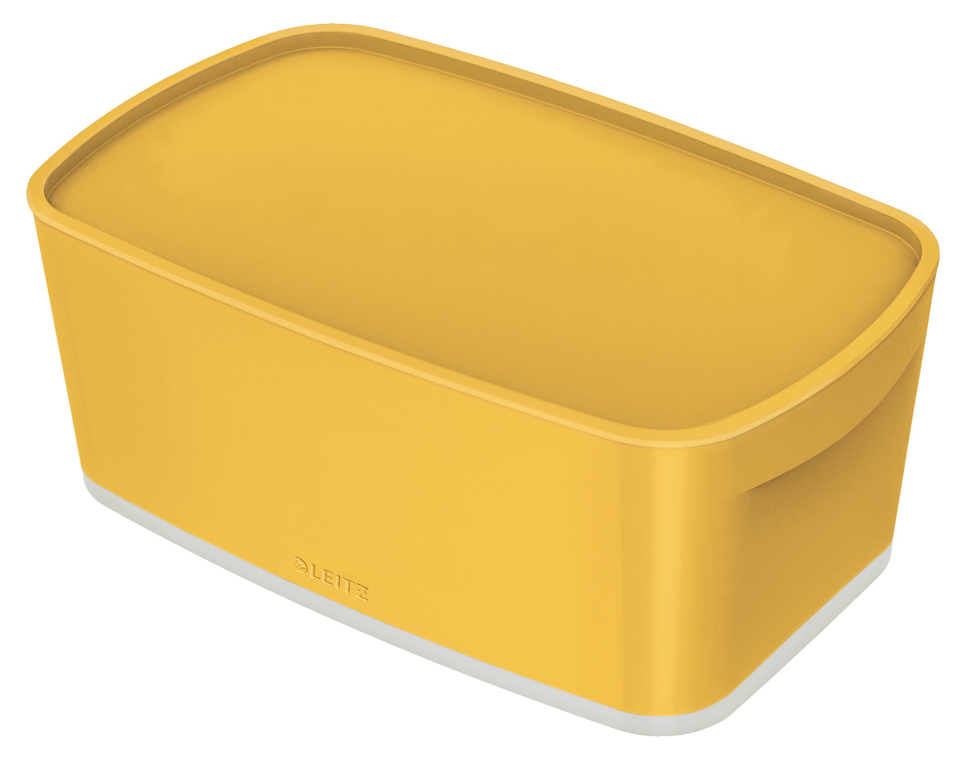 Leitz Aufbewahrungsbox – 5 l, mit Deckel, Gelb, Polystyrol (PS), B 318 × H 128 × T 191 mm