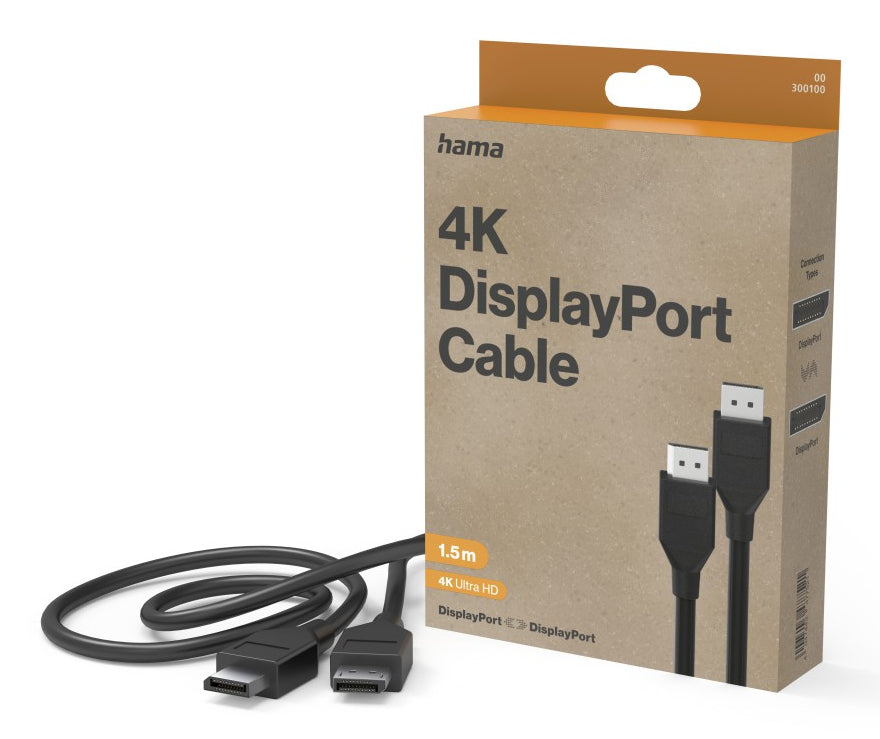 Hama DisplayPort-Kabel – 1,5 m, schwarz