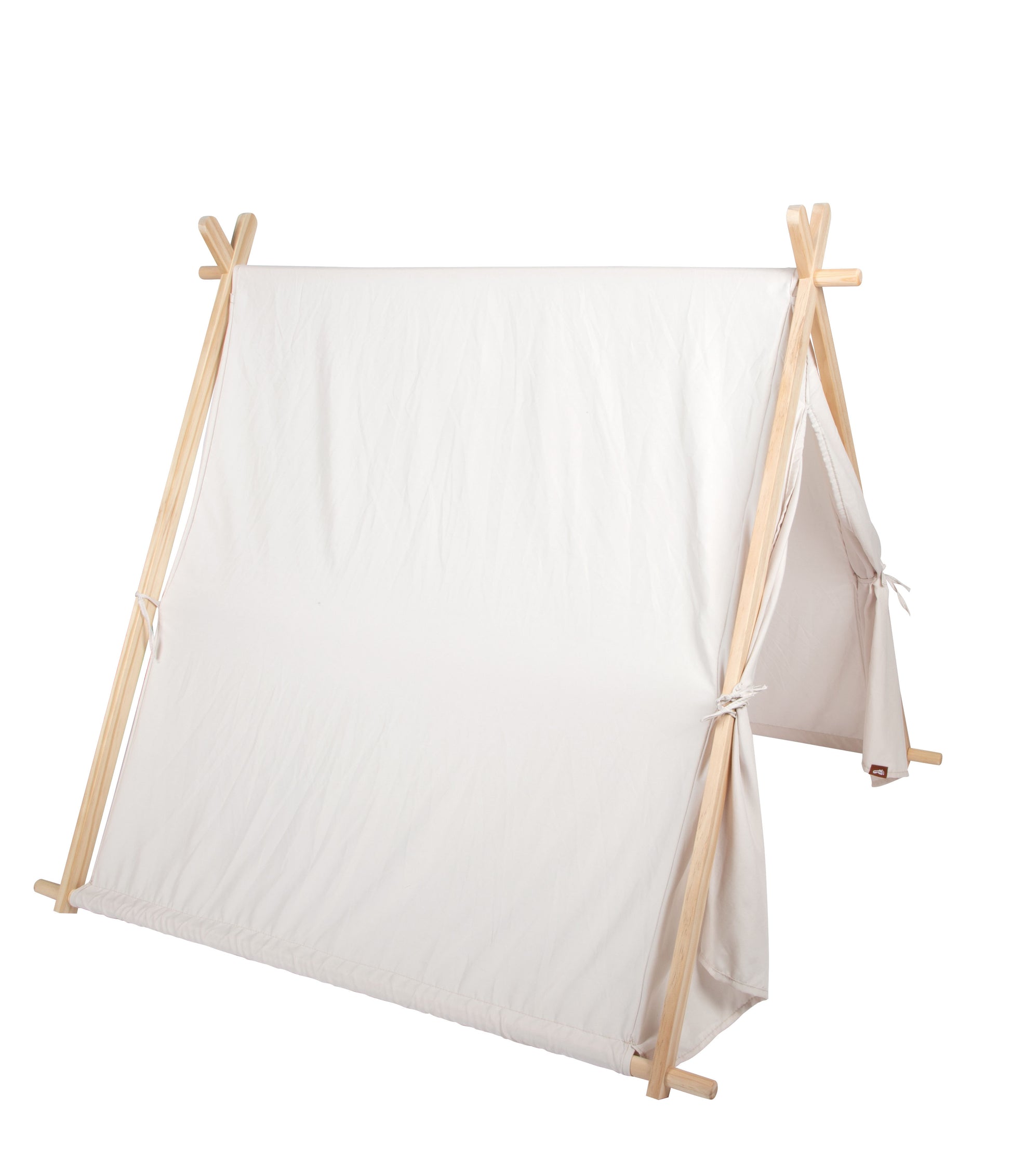 Small foot Spielzelt – 10,7×10,3×10,2 cm – ab 2 J. – Stoff, Holz – weiss/holzfarben – 1 Stück