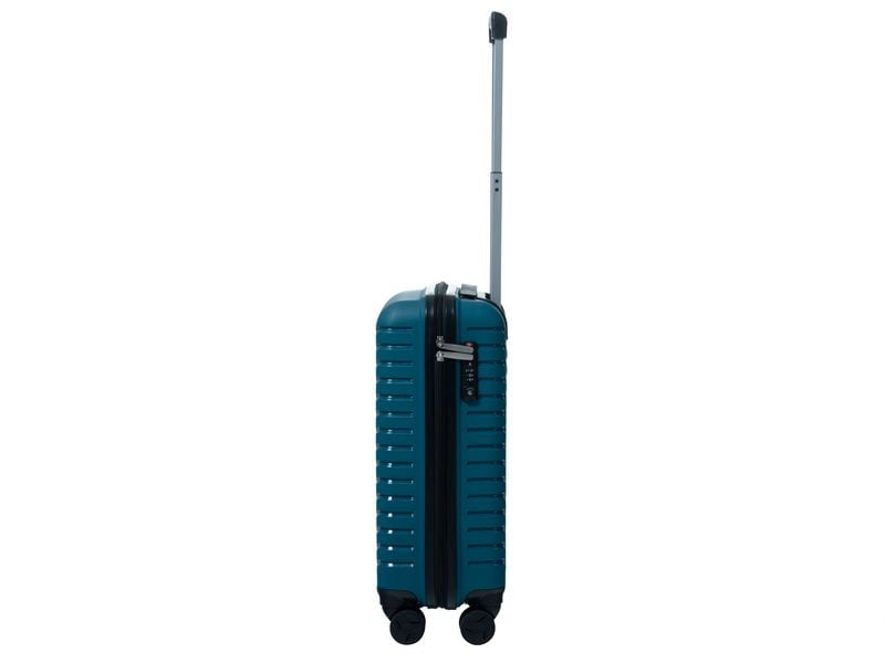 KOOR Trolley Manila – 40 l, Hartschale, 4 Rollen, mit TSA, Petrol, 34 × 56 × 21 cm