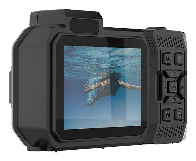 AgfaPhoto Realishot Wp9500 Action – Unterwasserkamera, wasserdicht bis 3 m, 24 MP, 5K, schwarz