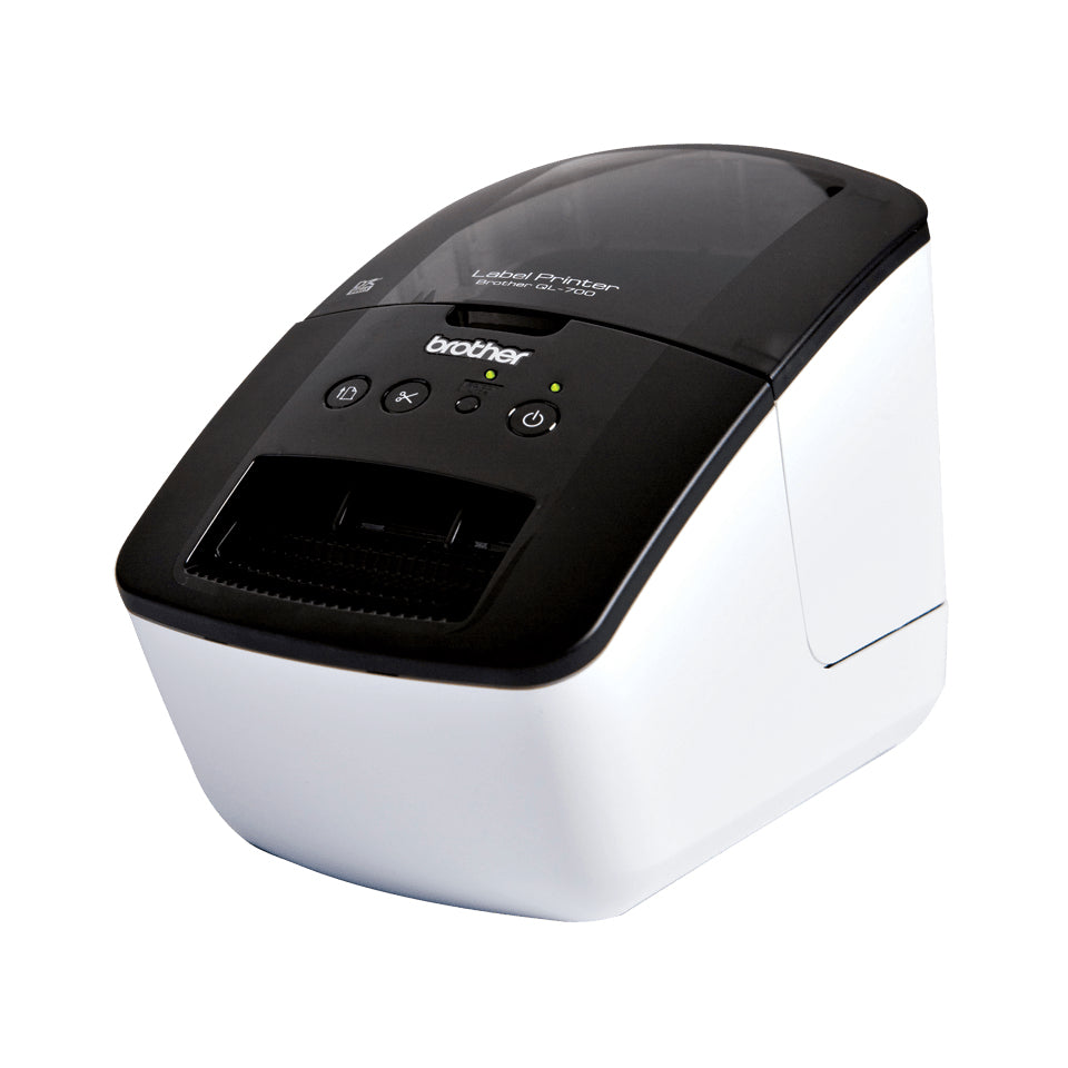 Brother P-touch QL-700 – Etikettendrucker, Thermodirekt, USB, 300 × 600 dpi, 150 mm/s, für DK-Rollen bis 62 mm